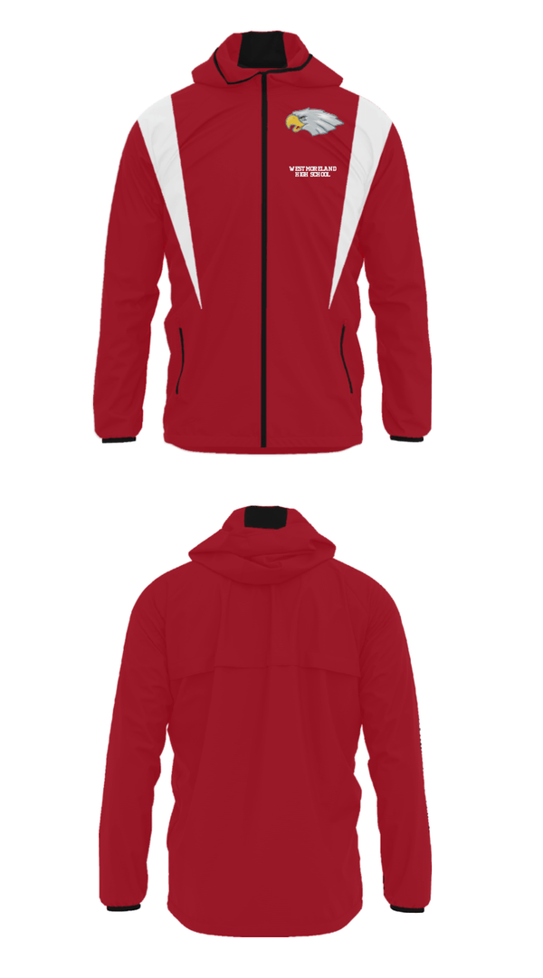 Windbreaker, Westmoreland High School, Men's Basketball, Teamtime, Team time, sublimation, custom sports apparel, team uniforms, spirit wear, spiritwear, sports uniforms, custom shirts, team store, custom team store, fundraiser sports, apparel fundraiser