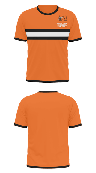 Short Sleeve Performance Shirt, Manvel Junior High School Basketball, Women's Basketball, Teamtime, Team time, sublimation, custom sports apparel, team uniforms, spirit wear, spiritwear, sports uniforms, custom shirts, team store, custom team store, fundraiser sports, apparel fundraiser
