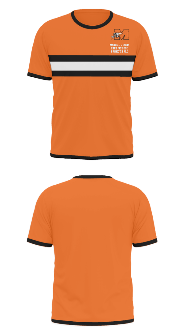 Short Sleeve Performance Shirt, Manvel Junior High School Basketball, Women's Basketball, Teamtime, Team time, sublimation, custom sports apparel, team uniforms, spirit wear, spiritwear, sports uniforms, custom shirts, team store, custom team store, fundraiser sports, apparel fundraiser