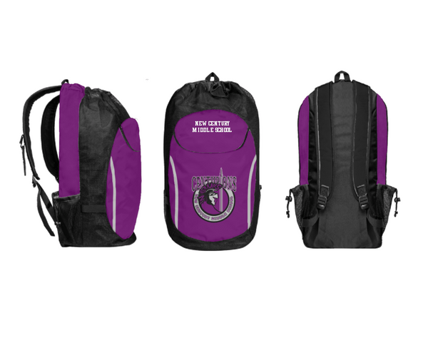 Gear Bag, New Century Middle School, Spirit Store, Teamtime, Team time, sublimation, custom sports apparel, team uniforms, spirit wear, spiritwear, sports uniforms, custom shirts, team store, custom team store, fundraiser sports, apparel fundraiser