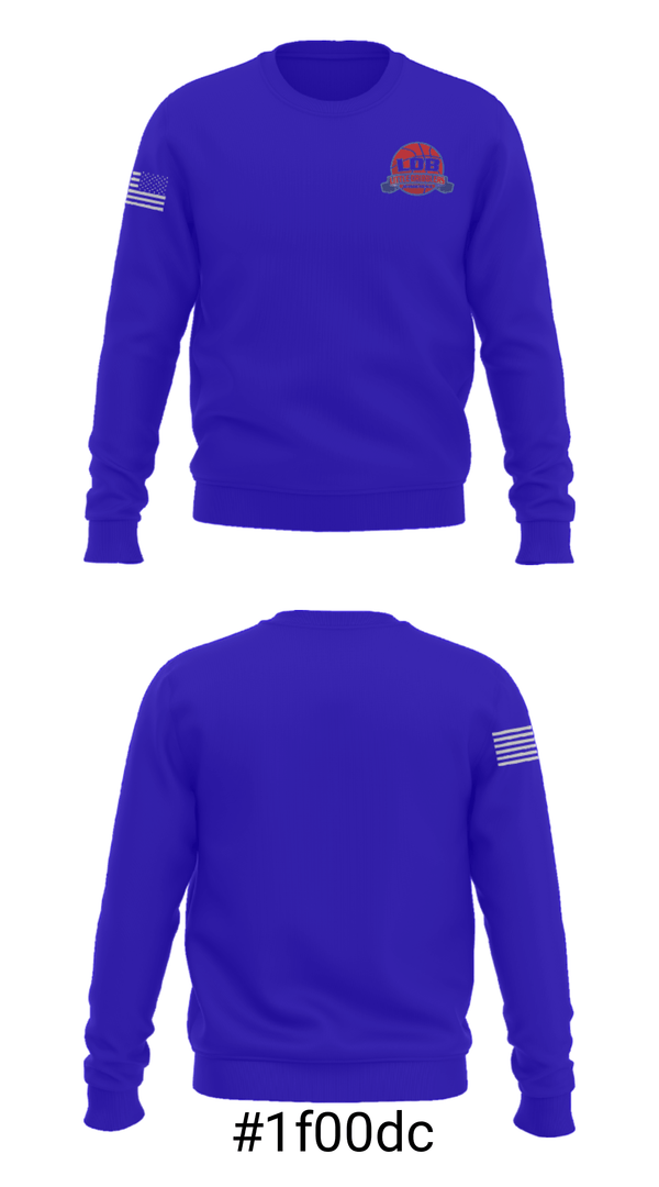 Crew Neck Sweatshirt, Lil Dribblers Basketball, Men's Basketball, Teamtime, Team time, sublimation, custom sports apparel, team uniforms, spirit wear, spiritwear, sports uniforms, custom shirts, team store, custom team store, fundraiser sports, apparel fundraiser