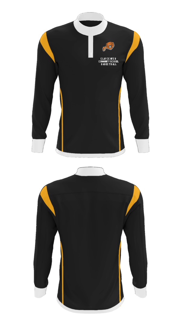Quarter Zip Jacket, Clay Center Community School Basketball, Women's Basketball, Teamtime, Team time, sublimation, custom sports apparel, team uniforms, spirit wear, spiritwear, sports uniforms, custom shirts, team store, custom team store, fundraiser sports, apparel fundraiser