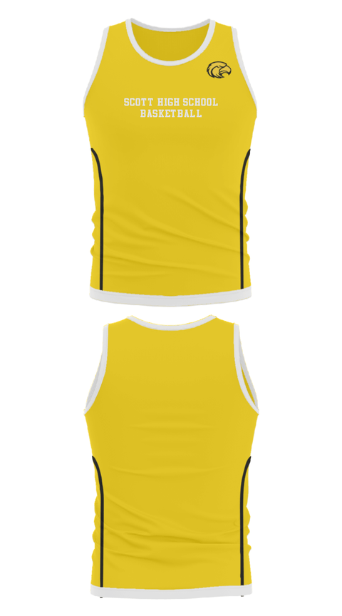 Tank Top, Scott High School Basketball, Women's Basketball, Teamtime, Team time, sublimation, custom sports apparel, team uniforms, spirit wear, spiritwear, sports uniforms, custom shirts, team store, custom team store, fundraiser sports, apparel fundraiser