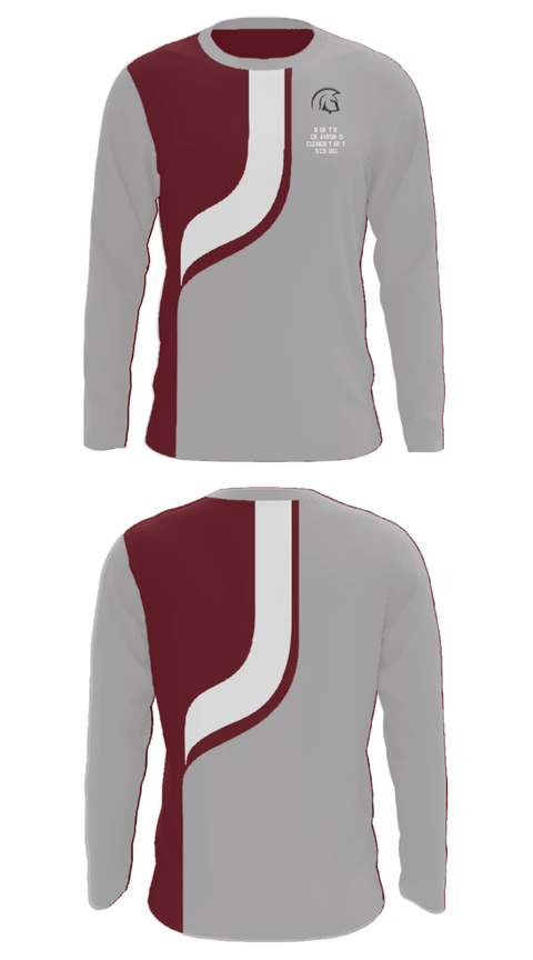 Long Sleeve Performance Shirt, North Crawford Elementary School, Spirit Store, Teamtime, Team time, sublimation, custom sports apparel, team uniforms, spirit wear, spiritwear, sports uniforms, custom shirts, team store, custom team store, fundraiser sports, apparel fundraiser