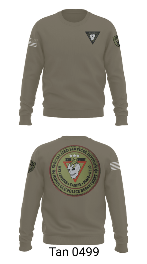Crew Neck Sweatshirt, SSD, Police, Teamtime, Team time, sublimation, custom sports apparel, team uniforms, spirit wear, spiritwear, sports uniforms, custom shirts, team store, custom team store, fundraiser sports, apparel fundraiser