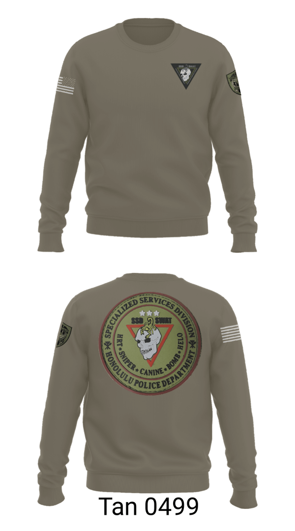 Crew Neck Sweatshirt, SSD, Police, Teamtime, Team time, sublimation, custom sports apparel, team uniforms, spirit wear, spiritwear, sports uniforms, custom shirts, team store, custom team store, fundraiser sports, apparel fundraiser