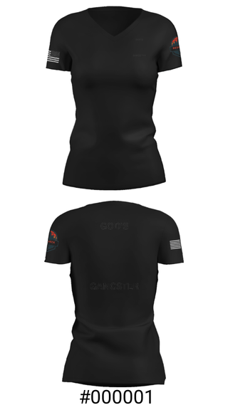 Women's Short Sleeve Vneck Shirt, GOD'S GANGSTER, Baseball, Teamtime, Team time, sublimation, custom sports apparel, team uniforms, spirit wear, spiritwear, sports uniforms, custom shirts, team store, custom team store, fundraiser sports, apparel fundraiser