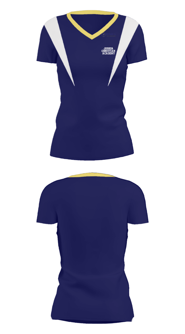 Women's Short Sleeve Vneck Shirt, Joshua Christian Academy, Track & Field, Teamtime, Team time, sublimation, custom sports apparel, team uniforms, spirit wear, spiritwear, sports uniforms, custom shirts, team store, custom team store, fundraiser sports, apparel fundraiser