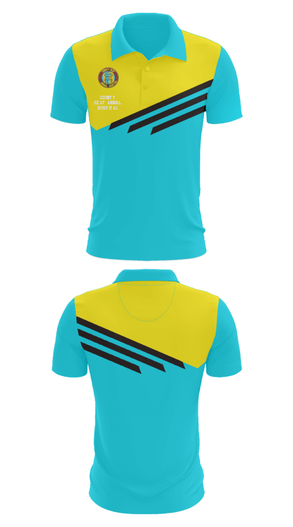 Short Sleeve Performance Polo, County Seat Animal HospitalCounty Seat Animal Hospital, , Teamtime, Team time, sublimation, custom sports apparel, team uniforms, spirit wear, spiritwear, sports uniforms, custom shirts, team store, custom team store, fundraiser sports, apparel fundraiser