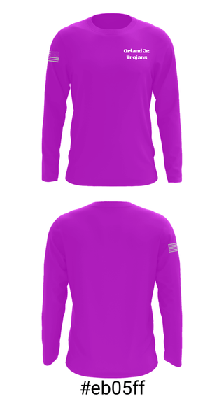 Long Sleeve Performance Shirt, Orland Jr. Trojans, Spirit Store, Teamtime, Team time, sublimation, custom sports apparel, team uniforms, spirit wear, spiritwear, sports uniforms, custom shirts, team store, custom team store, fundraiser sports, apparel fundraiser