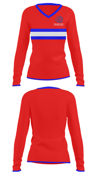 Women's Long Sleeve Vneck Shirt, Montgomery Youth Wrestling League, Wrestling, Teamtime, Team time, sublimation, custom sports apparel, team uniforms, spirit wear, spiritwear, sports uniforms, custom shirts, team store, custom team store, fundraiser sports, apparel fundraiser