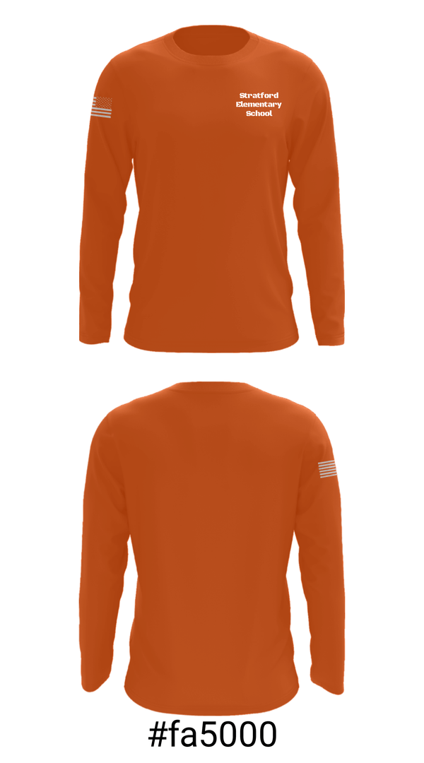 Long Sleeve Performance Shirt, Stratford Elementary School, Spirit Store, Teamtime, Team time, sublimation, custom sports apparel, team uniforms, spirit wear, spiritwear, sports uniforms, custom shirts, team store, custom team store, fundraiser sports, apparel fundraiser