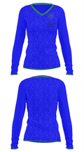 Ben Bolt-Palito Blanco High School Basketball 6359570 Women's Long Sleeve V-neck Shirt - 34