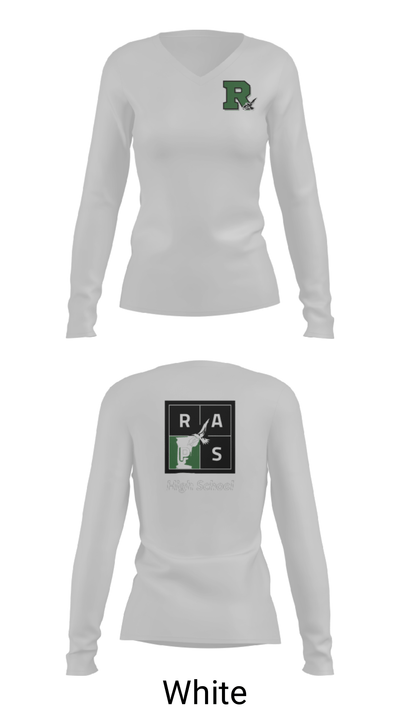 Rapoport Academy Public School-Meyer High School Basketball 55770827 Women's Long Sleeve V-neck Shirt - 6