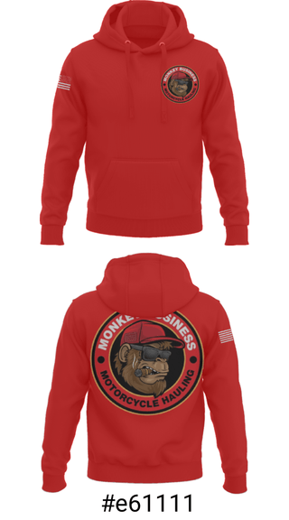 Hoodie, Monkey Business Motorcycke Hauling, , Teamtime, Team time, sublimation, custom sports apparel, team uniforms, spirit wear, spiritwear, sports uniforms, custom shirts, team store, custom team store, fundraiser sports, apparel fundraiser