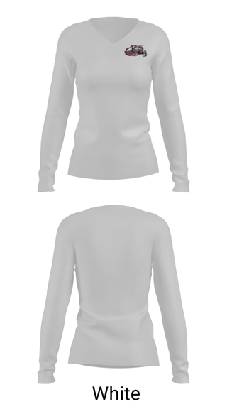 Women's Long Sleeve Vneck Shirt, West Wendover Senior High School Wrestling, Wrestling, Teamtime, Team time, sublimation, custom sports apparel, team uniforms, spirit wear, spiritwear, sports uniforms, custom shirts, team store, custom team store, fundraiser sports, apparel fundraiser