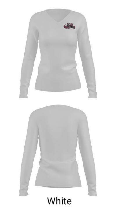 West Wendover Senior High School Wrestling 53527112 Women's Long Sleeve V-neck Shirt - 6