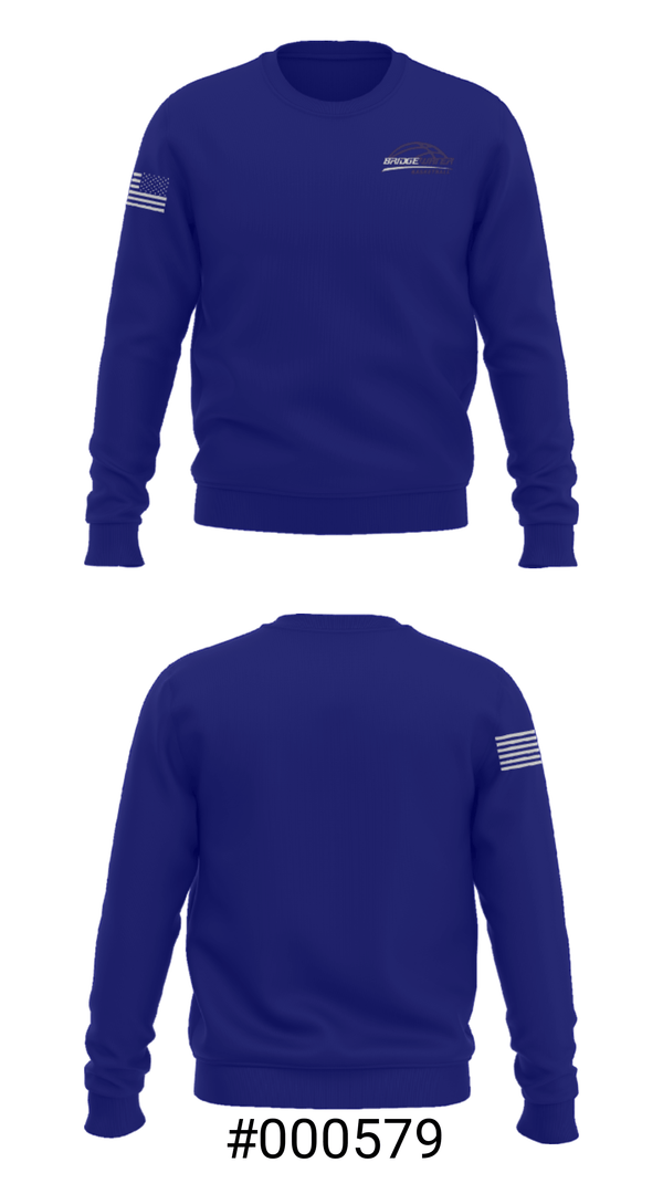 Crew Neck Sweatshirt, Bridgewater Youth Basketball, Men's Basketball, Teamtime, Team time, sublimation, custom sports apparel, team uniforms, spirit wear, spiritwear, sports uniforms, custom shirts, team store, custom team store, fundraiser sports, apparel fundraiser