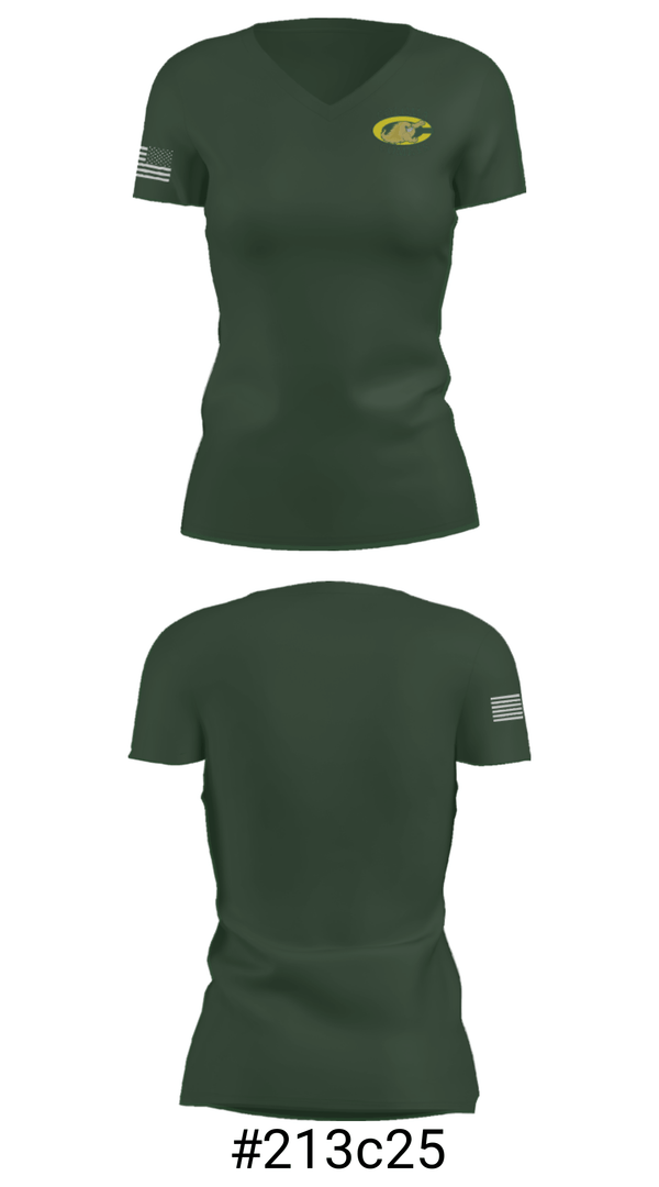 Women's Short Sleeve Vneck Shirt, Coloma High School Wrestling, Wrestling, Teamtime, Team time, sublimation, custom sports apparel, team uniforms, spirit wear, spiritwear, sports uniforms, custom shirts, team store, custom team store, fundraiser sports, apparel fundraiser