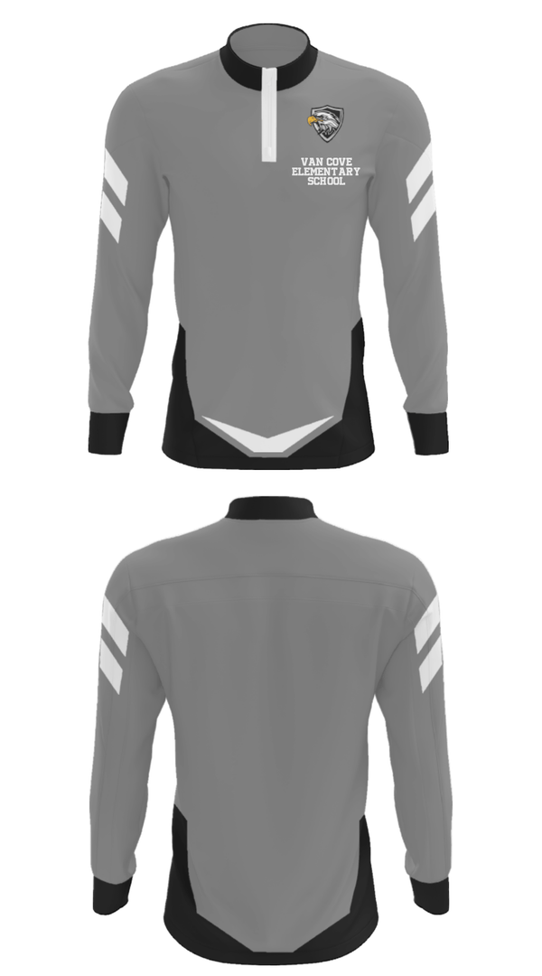 Quarter Zip Jacket, Van Cove Elementary School, Spirit Store, Teamtime, Team time, sublimation, custom sports apparel, team uniforms, spirit wear, spiritwear, sports uniforms, custom shirts, team store, custom team store, fundraiser sports, apparel fundraiser