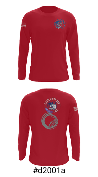 Long Sleeve Performance Shirt, Carver rams, Football, Teamtime, Team time, sublimation, custom sports apparel, team uniforms, spirit wear, spiritwear, sports uniforms, custom shirts, team store, custom team store, fundraiser sports, apparel fundraiser