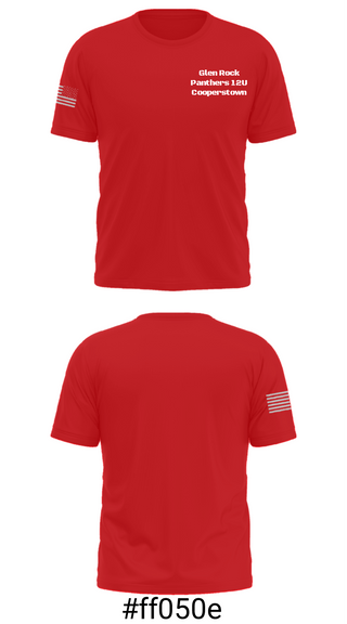 Short Sleeve Performance Shirt, Glen Rock Panthers 12U Cooperstown, Baseball, Teamtime, Team time, sublimation, custom sports apparel, team uniforms, spirit wear, spiritwear, sports uniforms, custom shirts, team store, custom team store, fundraiser sports, apparel fundraiser
