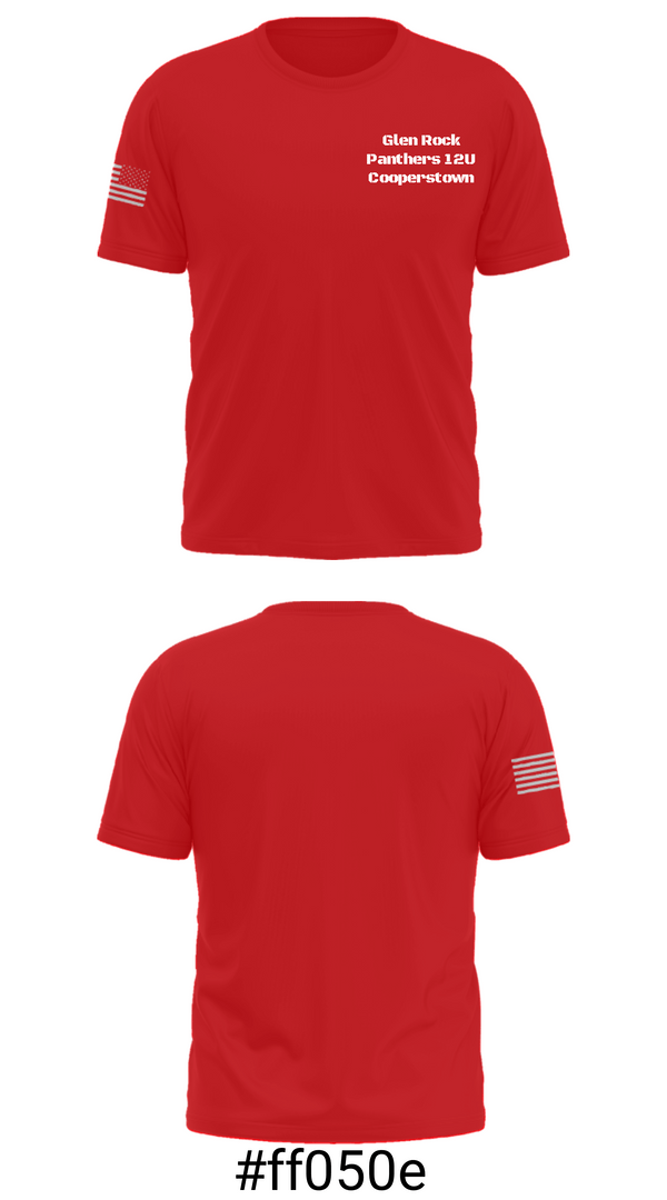 Short Sleeve Performance Shirt, Glen Rock Panthers 12U Cooperstown, Baseball, Teamtime, Team time, sublimation, custom sports apparel, team uniforms, spirit wear, spiritwear, sports uniforms, custom shirts, team store, custom team store, fundraiser sports, apparel fundraiser