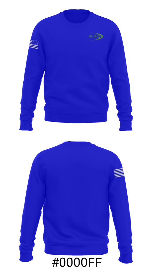 Crew Neck Sweatshirt, CoronaNorco Njb Basketball, Men's Basketball, Teamtime, Team time, sublimation, custom sports apparel, team uniforms, spirit wear, spiritwear, sports uniforms, custom shirts, team store, custom team store, fundraiser sports, apparel fundraiser
