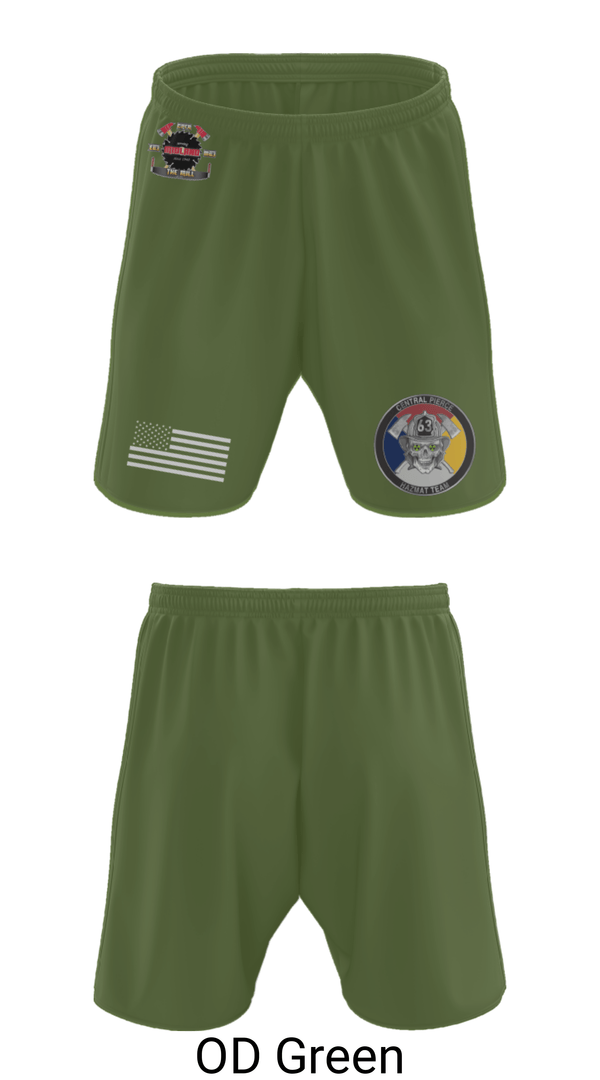 Athletic Shorts With Pockets, Hazmat 63 C, Fire Department, Teamtime, Team time, sublimation, custom sports apparel, team uniforms, spirit wear, spiritwear, sports uniforms, custom shirts, team store, custom team store, fundraiser sports, apparel fundraiser