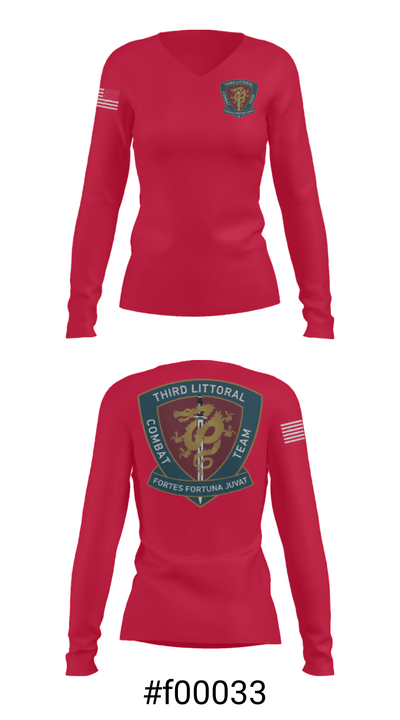 3rd LCT 36532313 Women's Long Sleeve V-neck Shirt - 7