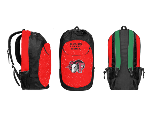 Gear Bag, Franklinton High School Swimming, Swimming, Teamtime, Team time, sublimation, custom sports apparel, team uniforms, spirit wear, spiritwear, sports uniforms, custom shirts, team store, custom team store, fundraiser sports, apparel fundraiser