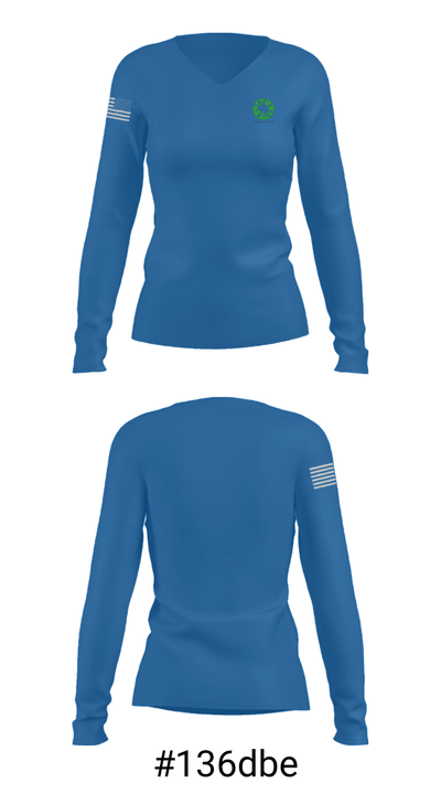 Dream Academy Schools 8406130 Women's Long Sleeve V-neck Shirt - 20