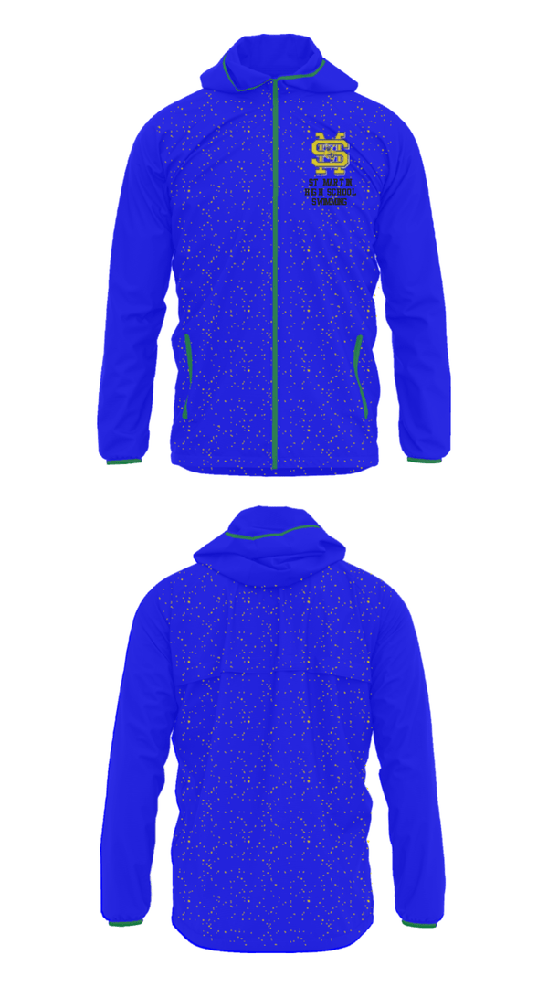 Windbreaker, St Martin High School Swimming, Swimming, Teamtime, Team time, sublimation, custom sports apparel, team uniforms, spirit wear, spiritwear, sports uniforms, custom shirts, team store, custom team store, fundraiser sports, apparel fundraiser