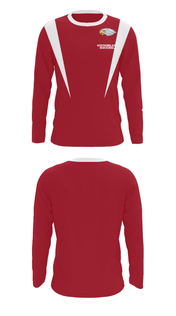 Long Sleeve Performance Shirt, Westmoreland High School, Men's Basketball, Teamtime, Team time, sublimation, custom sports apparel, team uniforms, spirit wear, spiritwear, sports uniforms, custom shirts, team store, custom team store, fundraiser sports, apparel fundraiser