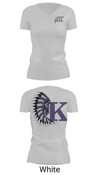 Women's Short Sleeve Vneck Shirt, Keokuk High School, Spirit Store, Teamtime, Team time, sublimation, custom sports apparel, team uniforms, spirit wear, spiritwear, sports uniforms, custom shirts, team store, custom team store, fundraiser sports, apparel fundraiser