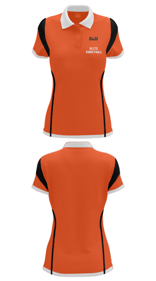 Women's Short Sleeve Performance Polo, Blitz Basketball, Men's Basketball, Teamtime, Team time, sublimation, custom sports apparel, team uniforms, spirit wear, spiritwear, sports uniforms, custom shirts, team store, custom team store, fundraiser sports, apparel fundraiser