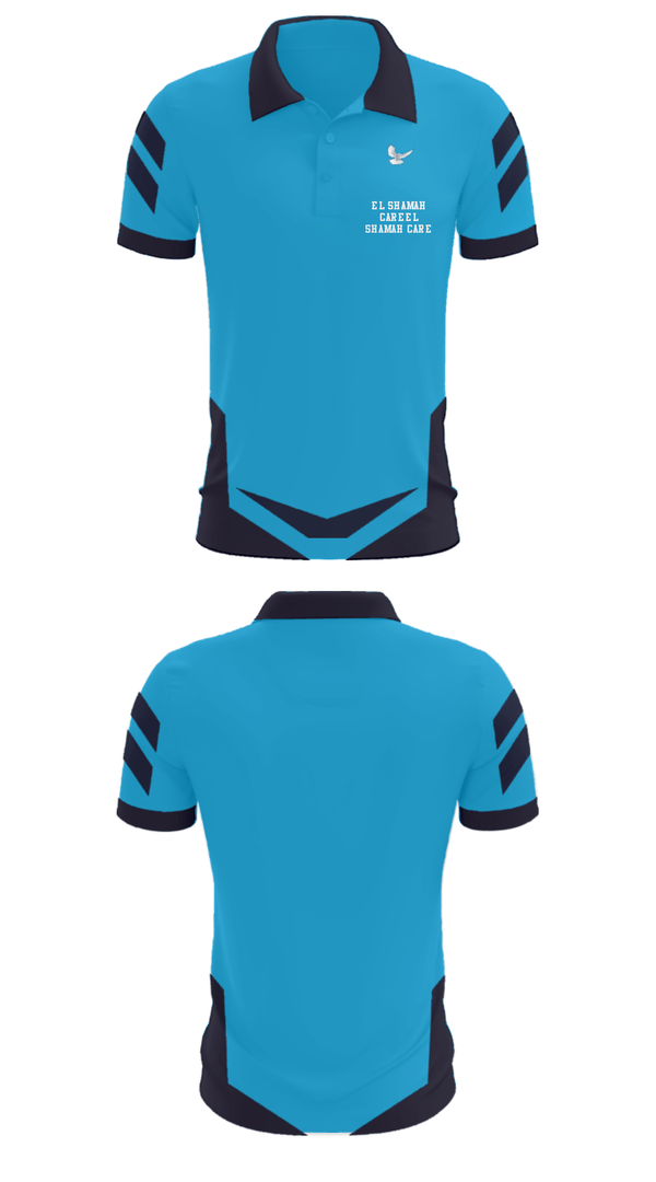 Short Sleeve Performance Polo, EL SHAMAH CAREEL SHAMAH CARE, , Teamtime, Team time, sublimation, custom sports apparel, team uniforms, spirit wear, spiritwear, sports uniforms, custom shirts, team store, custom team store, fundraiser sports, apparel fundraiser