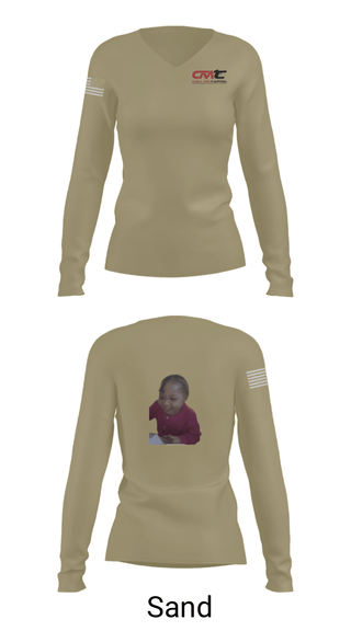 Women's Long Sleeve Vneck Shirt, Call Mr Capital, National Guard, Teamtime, Team time, sublimation, custom sports apparel, team uniforms, spirit wear, spiritwear, sports uniforms, custom shirts, team store, custom team store, fundraiser sports, apparel fundraiser