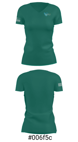 Women's Short Sleeve Vneck Shirt, St Luke's Day School, Spirit Store, Teamtime, Team time, sublimation, custom sports apparel, team uniforms, spirit wear, spiritwear, sports uniforms, custom shirts, team store, custom team store, fundraiser sports, apparel fundraiser