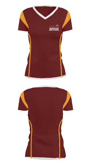 Women's Short Sleeve Vneck Shirt, Herington High School, Spirit Store, Teamtime, Team time, sublimation, custom sports apparel, team uniforms, spirit wear, spiritwear, sports uniforms, custom shirts, team store, custom team store, fundraiser sports, apparel fundraiser