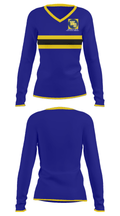 West Babylon Junior High School Wrestling 63836967 Women's Long Sleeve V-neck Shirt - 31