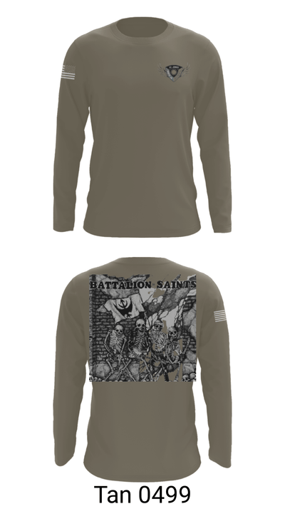 Fighting Saints Battalion 30372555 Long Sleeve Performance Shirt - 35