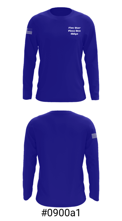 Five Star Pizza Bee Ridge 59216420 Long Sleeve Performance Shirt - 18