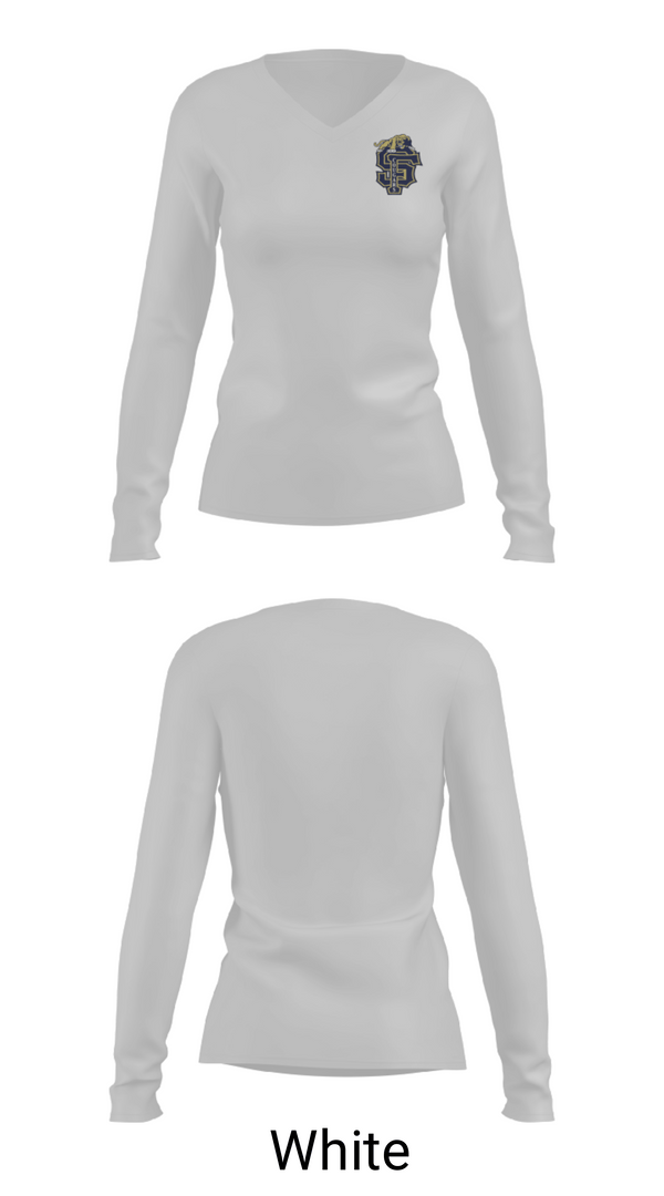 Women's Long Sleeve Vneck Shirt, Sumner-Fredericksburg High School Basketball, Women's Basketball, Teamtime, Team time, sublimation, custom sports apparel, team uniforms, spirit wear, spiritwear, sports uniforms, custom shirts, team store, custom team store, fundraiser sports, apparel fundraiser