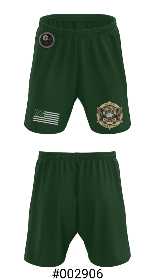 Athletic Shorts With Pockets, Southern Ohio Organized and Major Crimes Task Force, Police, Teamtime, Team time, sublimation, custom sports apparel, team uniforms, spirit wear, spiritwear, sports uniforms, custom shirts, team store, custom team store, fundraiser sports, apparel fundraiser