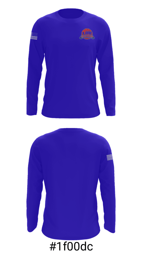 Long Sleeve Performance Shirt, Lil Dribblers Basketball, Men's Basketball, Teamtime, Team time, sublimation, custom sports apparel, team uniforms, spirit wear, spiritwear, sports uniforms, custom shirts, team store, custom team store, fundraiser sports, apparel fundraiser