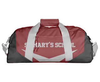 Duffle Bag, St Mary's School, Spirit Store, Teamtime, Team time, sublimation, custom sports apparel, team uniforms, spirit wear, spiritwear, sports uniforms, custom shirts, team store, custom team store, fundraiser sports, apparel fundraiser