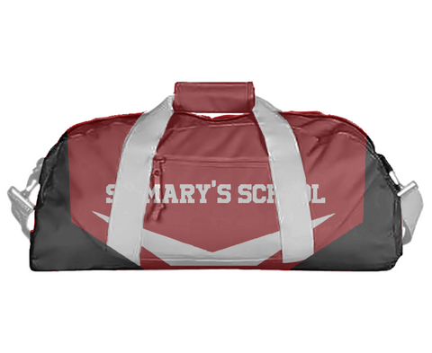Duffle Bag, St Mary's School, Spirit Store, Teamtime, Team time, sublimation, custom sports apparel, team uniforms, spirit wear, spiritwear, sports uniforms, custom shirts, team store, custom team store, fundraiser sports, apparel fundraiser