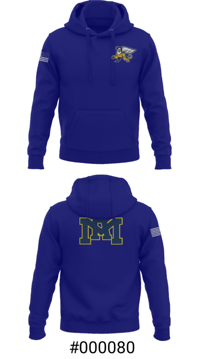 Rocky Mount High School Basketball 86010063 Hoodie - 17