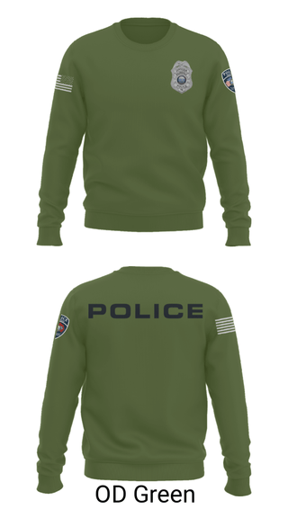 Crew Neck Sweatshirt, , Police, Teamtime, Team time, sublimation, custom sports apparel, team uniforms, spirit wear, spiritwear, sports uniforms, custom shirts, team store, custom team store, fundraiser sports, apparel fundraiser